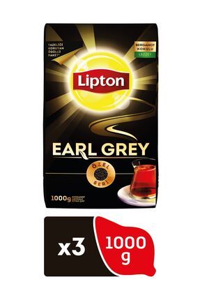 3 Adet Lipton Earl Grey Dökme Çay 1000gr