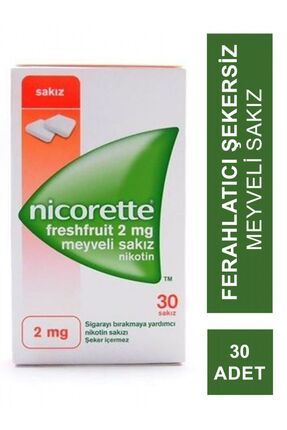 Nicorette Freshfruit 2 mg Meyveli Sakızı 30 Adet