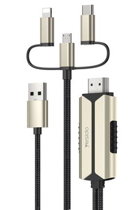 HM14 2m FHD 3in1 to HDMI Kablo - Gold 411118