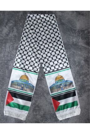 Filistin Atkı Mescidi aksa Dijital Baskılı Saten (15*130 cm)