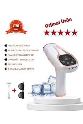 Torima Ağrısız Buz Lazer Vücut & Yüz Epilasyon Cihazı Dokunmatik Ekran Otomatik Manuel 999.999 Atım