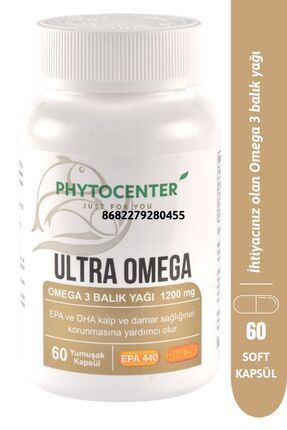Ultra Omega Omega-3 Balık Yağı Kapsül ( Epa 440 , Dha 290 )