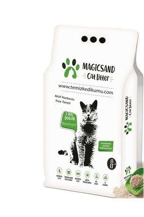 Magic Sand Cat Litter Aktif Karbon Kedi Kumu 8 Lt