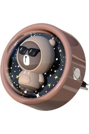 Kahverengi ayı Astronot Araç Kokusu , Hava Çıkışı Parfüm Figürlü Araç Kokusu 2 Adet Kokulu Tablet