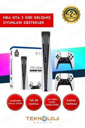 Q10 Atari 4K UltraHd Oyun Konsolu Çift Konsol 26.776 Oyun 128 Gb 2.4Ghz 3D NeoGeo/Sega/PS1-2/GTA/NBA