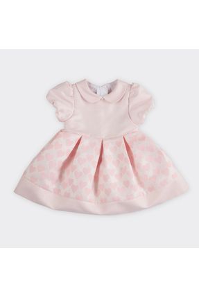 Kız Bebek Kalp Desenli Elbise