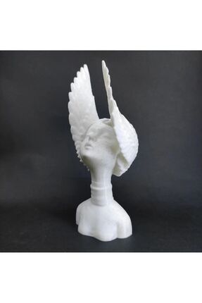 Girl with Wings Büst Heykelcik 12cm Mermer Desenli Plastik