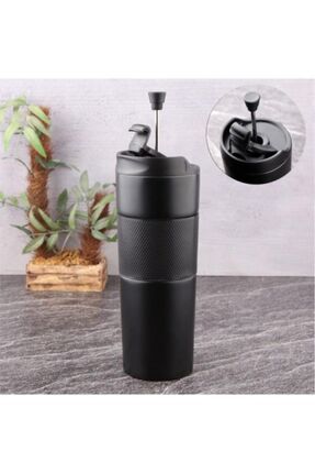 French Press Termos Kupa,siyah,500 Ml.