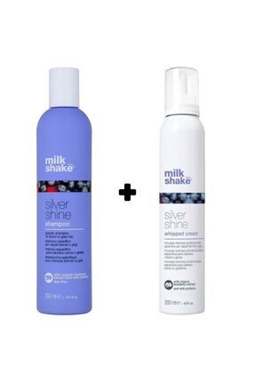 Milk Shake Silver Shine Mor Tonlama Şampuanı 300ml + Durulanmayan Köpük 200 Ml
