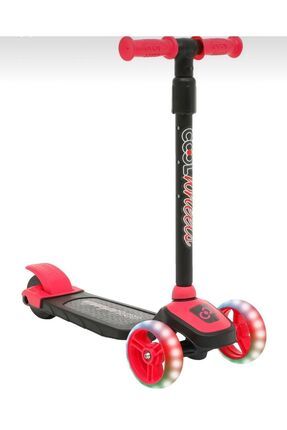 Led Işıklı 3 Tekerlekli Pembe Scooter