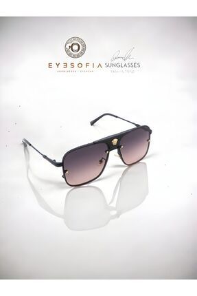 Büyük Boy Lila Degrade Luxury Yeni Sezon Popüler Unisex Güneş Gözlüğü