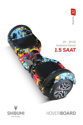 SHIBUMI Elektrikli Kaykay Hoverboard 350 Watt Mavi K rm z Garantili Lityum Pil Fiyat Yorumlar Trendyol
