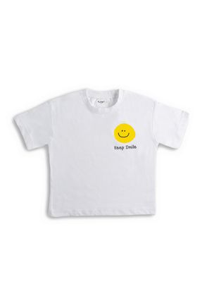 Smile T-Shirt - Beyaz Baskılı