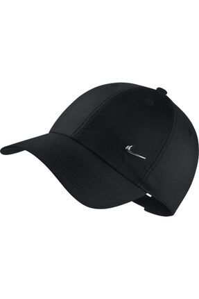 Unisex Siyah Metal Swoosh Ayarlanabilir Şapka 943092-010