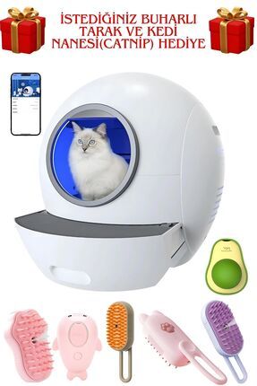 ELS PET Smart Pro Akıllı Full Otomatik Kedi Tuvaleti, App Kontrol, UV Temizleme