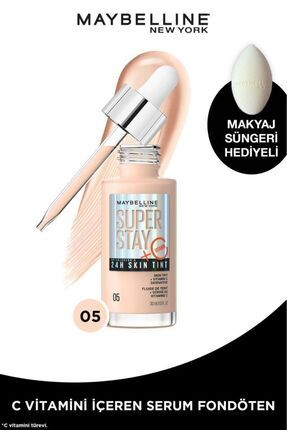 Super Stay Skin Tint Fondöten - 05 & Makyaj Süngeri