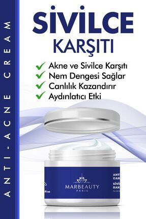 Sivilce Önleyici Ve Sivilce Karşıtı Anti - Akne Siyah Nokta Önleyici Krem 50 ml