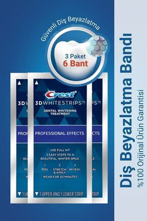 3d Whitestrips Professional Effects (3 Paket / 6 Bant)