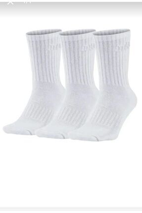 4 lü Beyaz Sporcu Çorap Seti