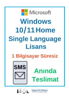 Windows 10 Ve Windows 11 Home Single Language Lisans - 1pc - Anında Sms Teslimat