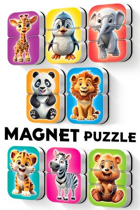 Magnet Puzzle Yaban Hayvanları