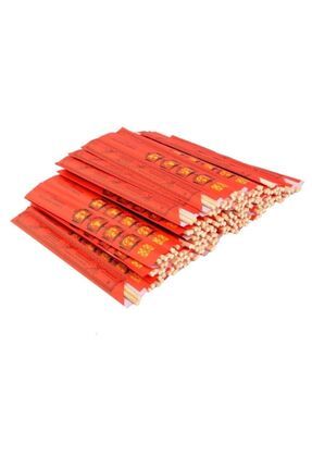 Chopstick Kırmızı Kılıflı 50 Çift Çin Çubuğu 24cm
