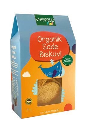 Kids Organik Sade Bisküvi 50 gr (Tereyağlı)