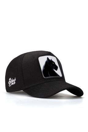 V1 Baseball Kids Panter - 1bs Kod Logolu Unisex Siyah Çocuk Şapka (CAP)