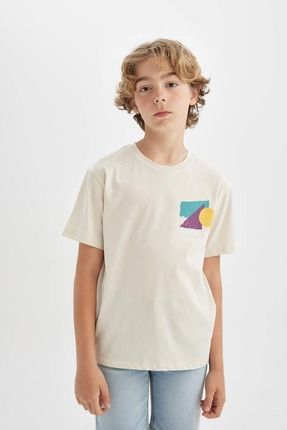 Erkek Çocuk T-shirt C3307a8/er232 Ecru