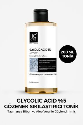 Glycolic Acid %5 Peeling Etkili Tonik 200 ml