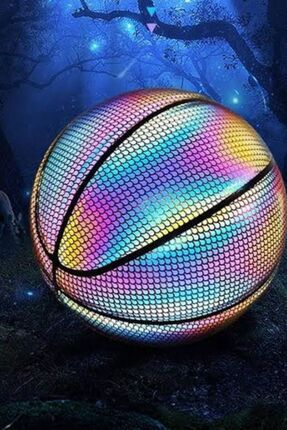 Çok Renkli Findema Moon Holografik Parlak Reflektörlü Basketbol Topu Erduran Pazarlama Pompaya ihti