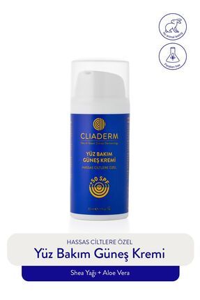 Yüksek Koruma, Nemlendirici, Leke Karşıtı Spf 50 Yüz Güneş Kremi 30 ml (SHEA YAĞI & ALOE VERA)