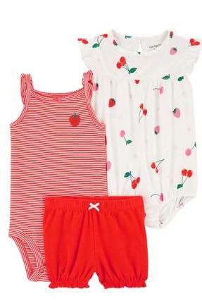 Layette Kız Bebek 3'Lü Set 1Q469610 Karışık Renkli