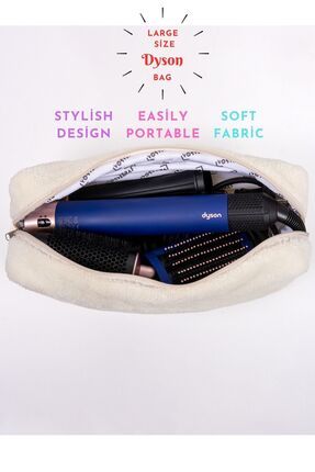Dyson Airwrap Uyumlu Çanta Large Size Makeup Bag Büyük Boy Makyaj Organize Çantası Kolay Temizlenir