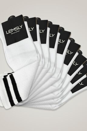 Unisex 9'lu Uzun Spor Çorap