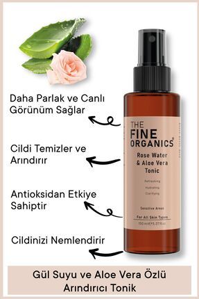 Gül Suyu & Aloe Vera Özlü Gözenek Sıkılaştırıcı Ve Arındırıcı Tonik 150ml