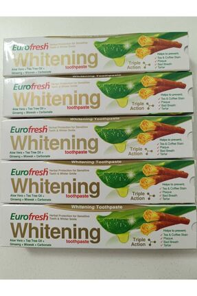 Eurofresh Misvaklı Beyazlatıcı Diş Macunu 5'li 50 gr