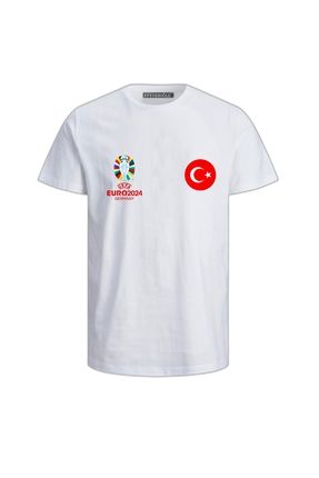 Milli Takım Euro 2024 Türkiye baskılı logolu pamuklu çocuk tişört