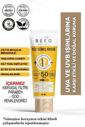 Apicare Propolisli Yüz Güneş Kremi 50 Spf