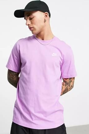 Nike Sportswear Clup Tee Lila Renk Erkek Spor Ti ort Fiyat Yorumlar Trendyol