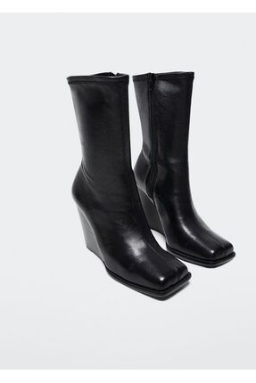 MANGO Siyah Kad n Bot Bootie 37065949 Fiyat Yorumlar Trendyol