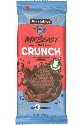 Mr Beast Milk Chocolate Crunch Chocolate Bar 60 gr