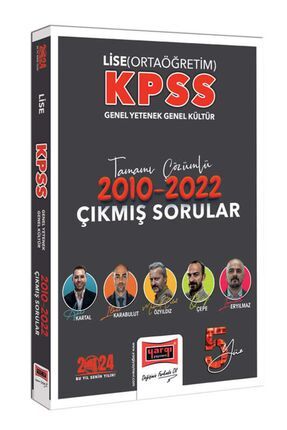 2024 KPSS GY-GK Lise (Ortaöğretim) Tamamı Çözümlü 2010-2022 Çıkmış Sorular