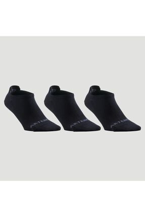 Artengo Tenis Çorabı - Kısa Konç - Unisex - 3 Çift - Siyah - Rs 160
