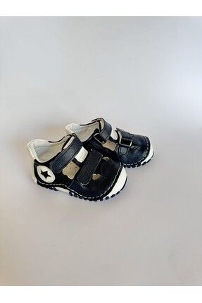 AirX Store Hakiki Deri İlk Adım Laciver Erkek Bebek Ayakkabısı