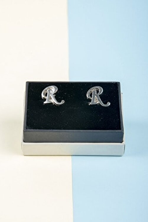 Bayefendi Harfli Gumus Renk Kol Dugmesi R Harfi Fiyati Yorumlari Trendyol