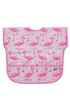 ® Pembe Flamingo Kolsuz Sıvı Geçirmez Aktivite Ve Mama Önlüğü 6-24 Ay