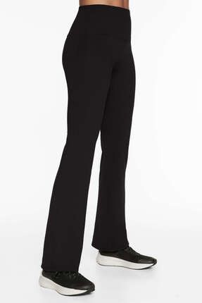 Kadın Siyah Flare Comfort Pantolon