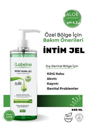 Genital Bölge Koku Akıntı Giderici Intim Bakım Jel 400 ml Labelna Cosmeitc Intim Jel.