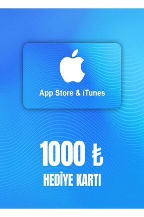 iTunes 1000 TL App Store Hediye Kartı